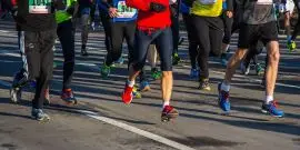 Image of runners during a marathon race