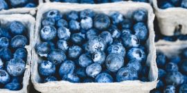 Cartons of blueberries