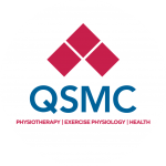 QSMC logo in a white circle