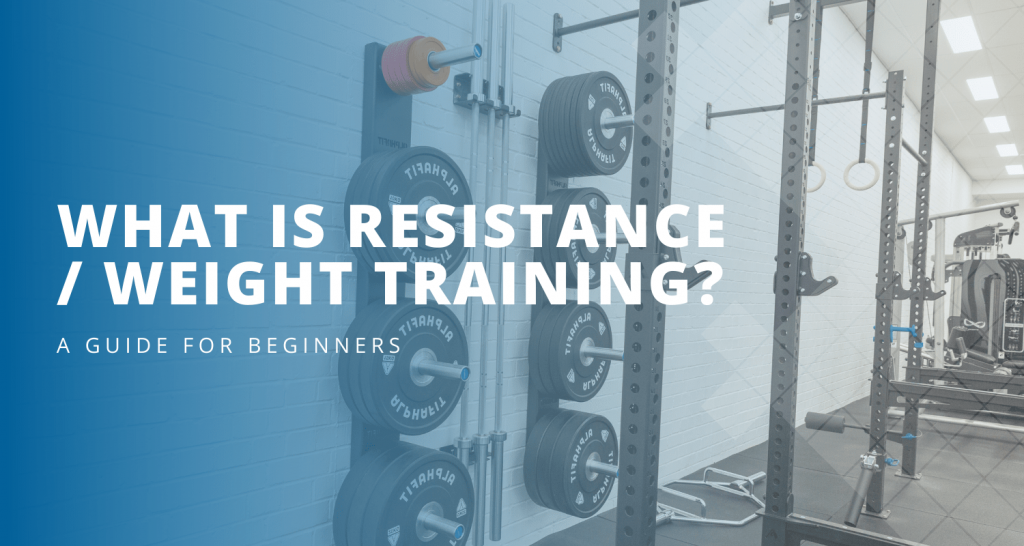 Banner and title header for the blog what is resistance / weight training?