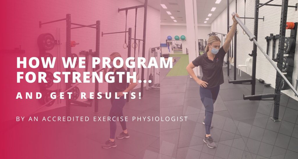 Banner and title header for the blog how we program for strength